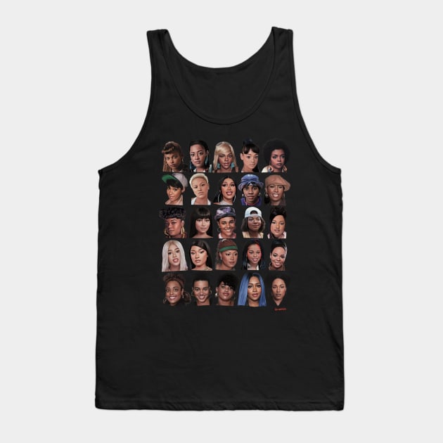 Queens of Rap Tank Top by Art Simpson